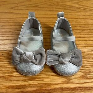 Joe Fresh Silver Dress Shoes with Bow